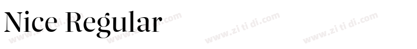 Nice Regular字体字体转换